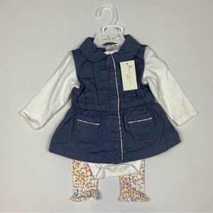 NWT Max Studio Baby Floral Vest Outfit Set